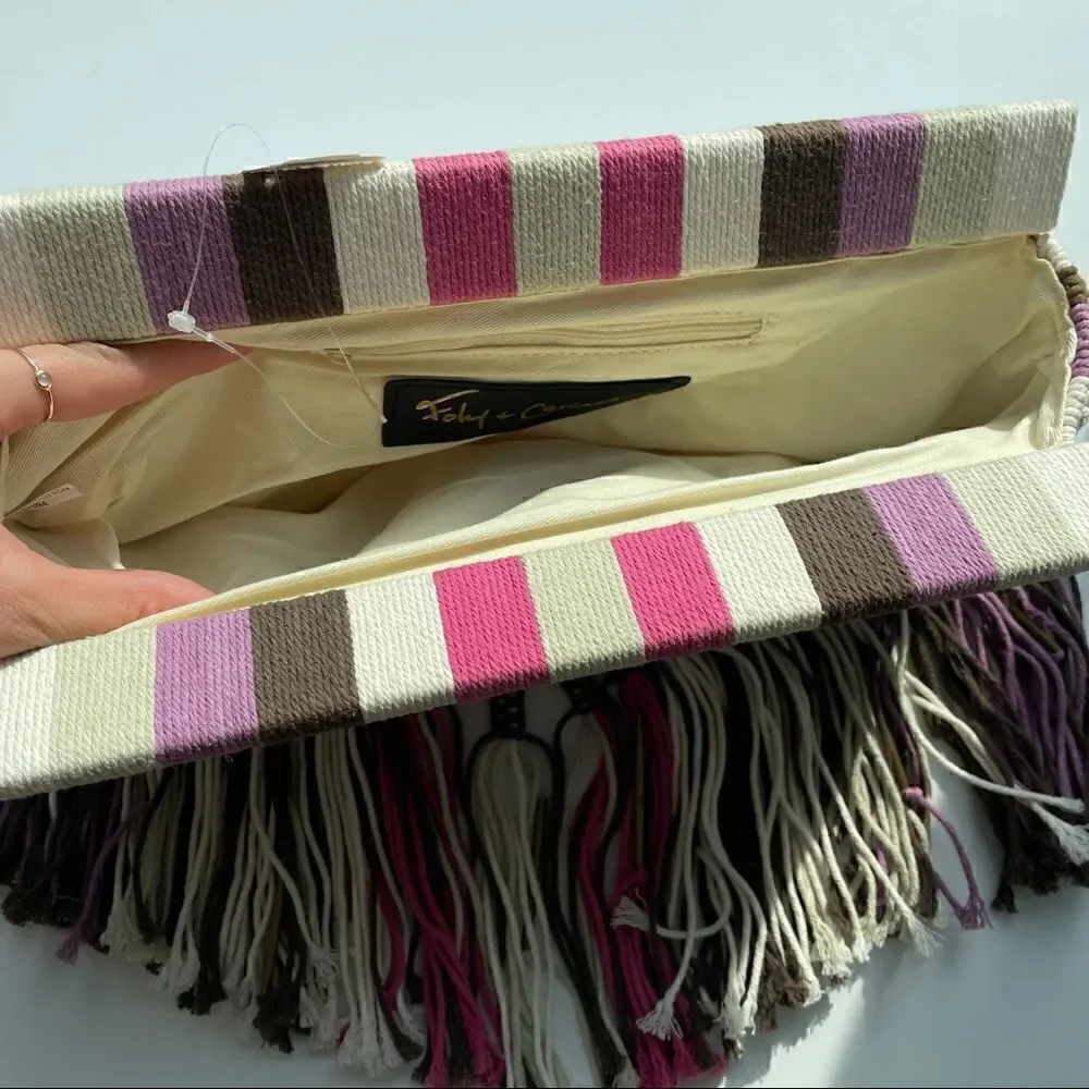 Foley + Corinna NWT Macrame RARE Clutch Bag Neiman Marcus